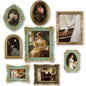 Lineshading 8 Pcs Vintage Picture Frames Set for Gallery Wall, Antique Gold