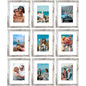 Vittanly 8x10 Picture Frames Set of 9 for Wall or Tabletop Display, Gold
