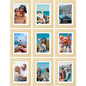 Vittanly 8x10 Picture Frames Set of 9 for Wall or Tabletop Display, Gold