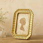 AceOrbit 4x6 Inch Light Blue Petal Arched Picture Frame Cute Scalloped