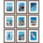 Vittanly 8x10 Picture Frames Set of 9 for Wall or Tabletop Display, Gold