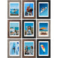 Vittanly 8x10 Picture Frames Set of 9 for Wall or Tabletop Display, Gold
