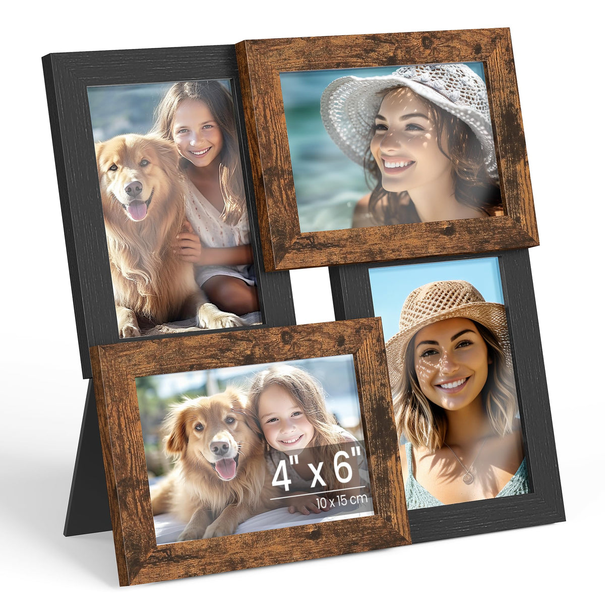 SONGMICS 12-Pack 4 x 6 Collage Picture Frames with Glass Front