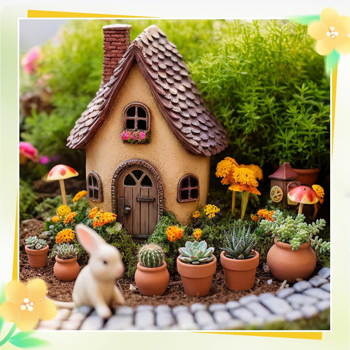 Maxdot 36 Pcs Small Terracotta Pot Tiny Clay Pots Bulk, 1.34 Inch, 6 Style