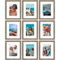 Vittanly 8x10 Picture Frames Set of 9 for Wall or Tabletop Display, Gold