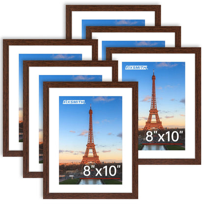 FIXSMITH 10 Pack Picture Frames Collage Wall Decor for Mounting or Tabletop Display, Gallery Wall Frame Set with Two 8x10 Black Frames, Four 5x7 Frames and Four 4x6 Frames, Multi-Pack Photo Frame Set