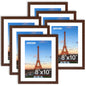 FIXSMITH 10 Pack Picture Frames Collage Wall Decor for Mounting or Tabletop Display, Gallery Wall Frame Set with Two 8x10 Black Frames, Four 5x7 Frames and Four 4x6 Frames, Multi-Pack Photo Frame Set