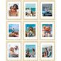 Vittanly 8x10 Picture Frames Set of 9 for Wall or Tabletop Display, Gold