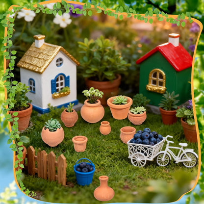 10 Pieces Mini Clay Pots Miniature Clay Pots Mini Flower Pots for Crafts