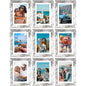 Vittanly 8x10 Picture Frames Set of 9 for Wall or Tabletop Display, Gold