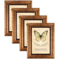 XUANLUO 5x7 Picture Frames Set of 4,Rustic Retro Photo Frame(Multicolor)