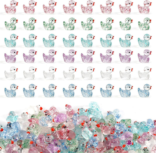 48 PCS Mini Colorful Resin Party Decor, Small Miniature Décor,