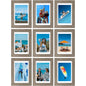 Vittanly 8x10 Picture Frames Set of 9 for Wall or Tabletop Display, Gold