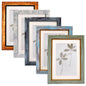 Fixwal 5x7 Picture Frame Set of 5 with Tempered Glass, Multicolor