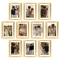 upsimples 4x6 Picture Frame, Photo Collage Wall Decor Set of 10, Black