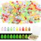 60Pcs Mini Resin Butterflies, Miniature Dollhouse Accessories Tiny Butterflies for Crafts, Mini Resin Animals Figurines for DIY Fairy Garden Dollhouse Micro Landscaping Decoration