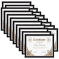 PETAFLOP Wooden Bulk 4x6 Picture Frame Set of 18, Rustic Brown Photo Frames Fits 4 by 6 for Wall or Tabletop Display