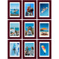 Vittanly 8x10 Picture Frames Set of 9 for Wall or Tabletop Display, Gold