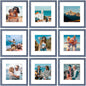 Vittanly 8x10 Picture Frames Set of 9 for Wall or Tabletop Display, Gold