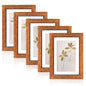 Fixwal 5x7 Picture Frame Set of 5 with Tempered Glass, Multicolor