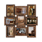 Jerry & Maggie 12 Opening Collage Photo Frame Rustic 23×18 Vintage Embossed Finish PVC Picture Frames Selfie Gallery Collage Wall Hanging For 6×4 Photo, Vintage