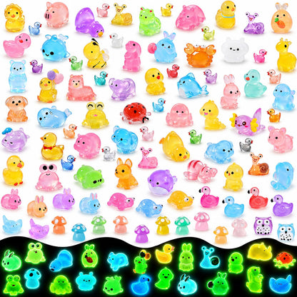 DIYDEC 40pcs Mini Resin Animal 40 Styles Tiny Resin Animals Miniature Little Small Animal Figures Bulk for Micro Fairy Garden Landscape Accessories Dollhouse Hide Crafts Decor Aquarium Toys