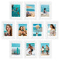 upsimples 4x6 Picture Frame, Photo Collage Wall Decor Set of 10, Black
