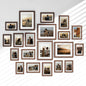 Venusmiles 20 Pack Picture Frames Collage Wall Decor, Gallery Frame Set for Wall Mounting or Tabletop Display, Multi Sizes Including 4pcs 8x10, 8pcs 5x7, 8pcs 4x6, Oak