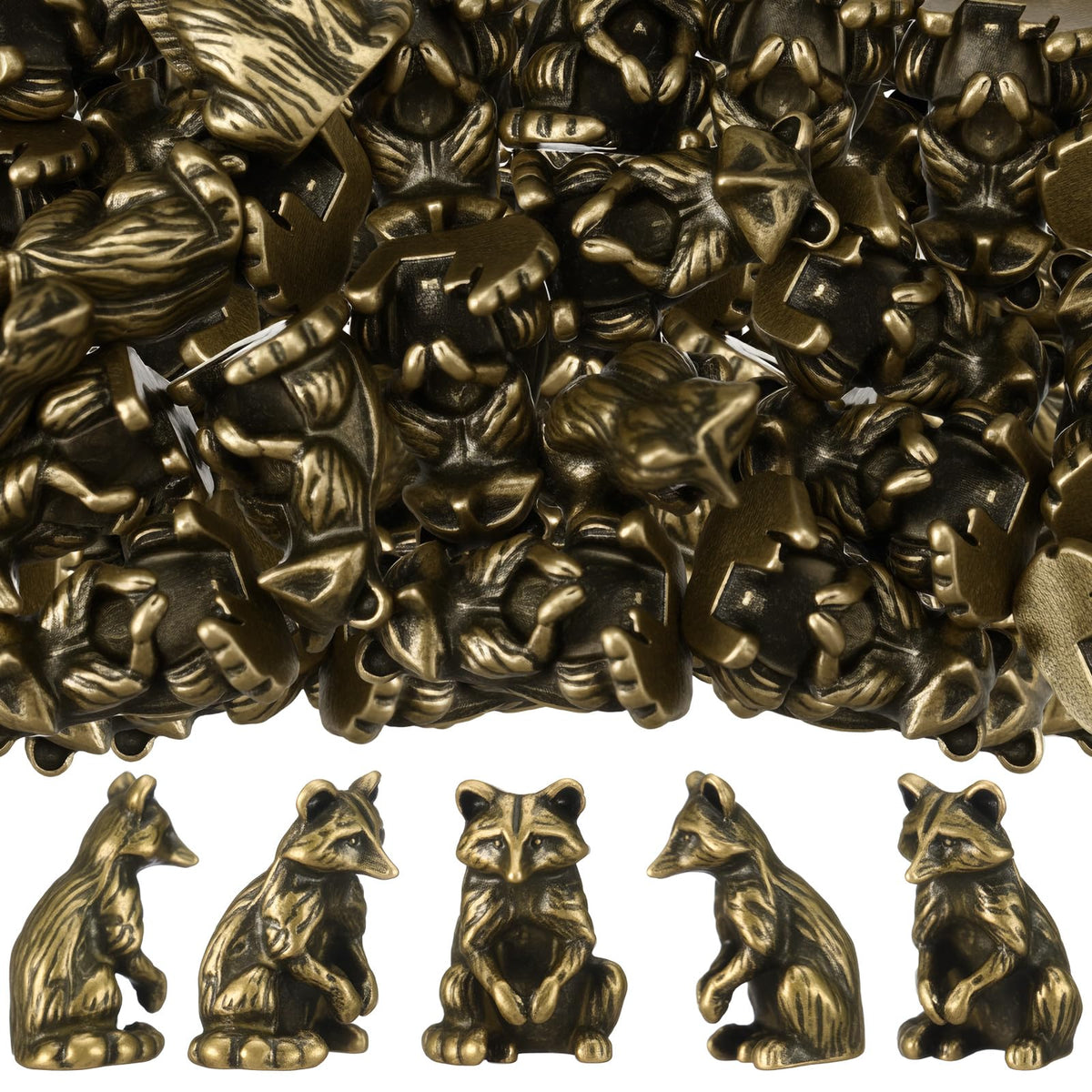 Civaner 24 Pcs Mini Sheep Figurines, Miniature Lamb, Mini Brass Figurines