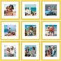 Vittanly 8x10 Picture Frames Set of 9 for Wall or Tabletop Display, Gold