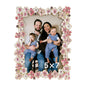 4x6 Pink Flower Picture Frame with Rhinestones
