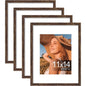 Vittanly 8x10 Picture Frames Set of 4, for Wall or Tabletop, Pale Pink