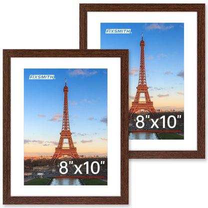 FIXSMITH 10 Pack Picture Frames Collage Wall Decor for Mounting or Tabletop Display, Gallery Wall Frame Set with Two 8x10 Black Frames, Four 5x7 Frames and Four 4x6 Frames, Multi-Pack Photo Frame Set
