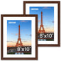 FIXSMITH 10 Pack Picture Frames Collage Wall Decor for Mounting or Tabletop Display, Gallery Wall Frame Set with Two 8x10 Black Frames, Four 5x7 Frames and Four 4x6 Frames, Multi-Pack Photo Frame Set