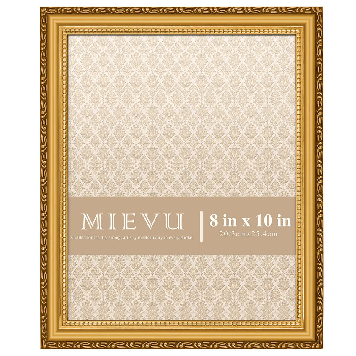 8x10 Picture Frame Gold, Ornate Vintage Photo Frame, Wall or Tabletop