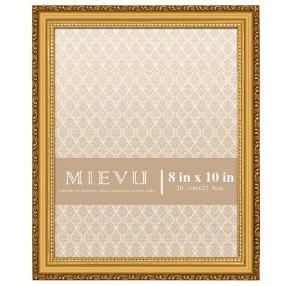 8x10 Picture Frame Gold, Ornate Vintage Photo Frame, Wall or Tabletop