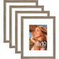 Vittanly 8x10 Picture Frames Set of 4, for Wall or Tabletop, Pale Pink