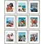 Vittanly 8x10 Picture Frames Set of 9 for Wall or Tabletop Display, Gold