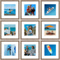 Vittanly 8x10 Picture Frames Set of 9 for Wall or Tabletop Display, Gold