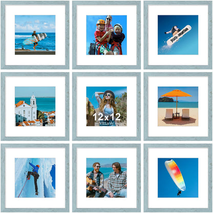 Vittanly 8x10 Picture Frames Set of 9 for Wall or Tabletop Display, Gold