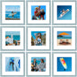 Vittanly 8x10 Picture Frames Set of 9 for Wall or Tabletop Display, Gold