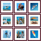 Vittanly 8x10 Picture Frames Set of 9 for Wall or Tabletop Display, Gold