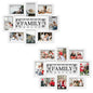 Jerry & Maggie Family Photo Frame 22x17, PVC Picture Frames Collage Wall Decor 9 Opening Wall Hanging For 6x4 Photos 8 Pack, No-Assembly 3D Design Waterproof Memorial Keepsake, Ashes
