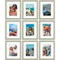 Vittanly 8x10 Picture Frames Set of 9 for Wall or Tabletop Display, Gold