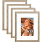 Vittanly 8x10 Picture Frames Set of 4, for Wall or Tabletop, Pale Pink