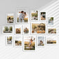 Venusmiles 15 Pack Picture Frames Collage Wall Decor, Gallery Frame Set for Wall Mounting or Tabletop Display, Multi Sizes Including 3pcs 8x10, 6pcs 5x7, 6pcs 4x6, Oak