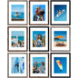 Vittanly 8x10 Picture Frames Set of 9 for Wall or Tabletop Display, Gold