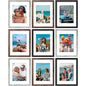 Vittanly 8x10 Picture Frames Set of 9 for Wall or Tabletop Display, Gold