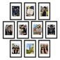 upsimples 4x6 Picture Frame, Photo Collage Wall Decor Set of 10, Black