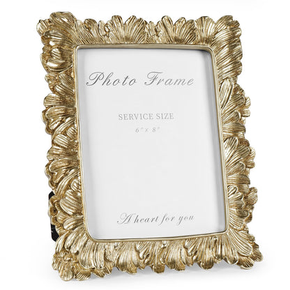 Cuspin 4x6 Vintage Picture Frame Gold Ornate Resin Arched Photo Frame